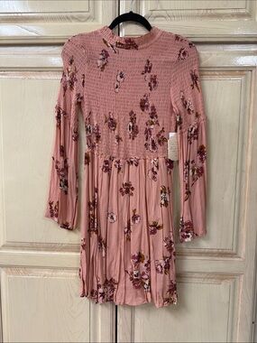 altar d state long sleeve dress Serena Clip Dot Dress